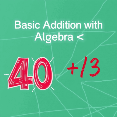 Basic addition with algebraic concepts · Math Lessons
