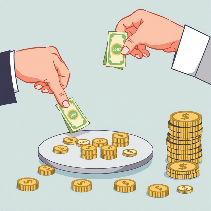 Illustration for the Adding Currency Math lesson on Math Lessons