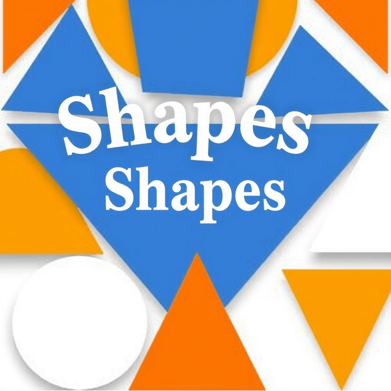 Illustration for the Shapes: square, rectangle, circle, triangle, oval, hexagon, rhombus (diamond) lesson on Math Lessons