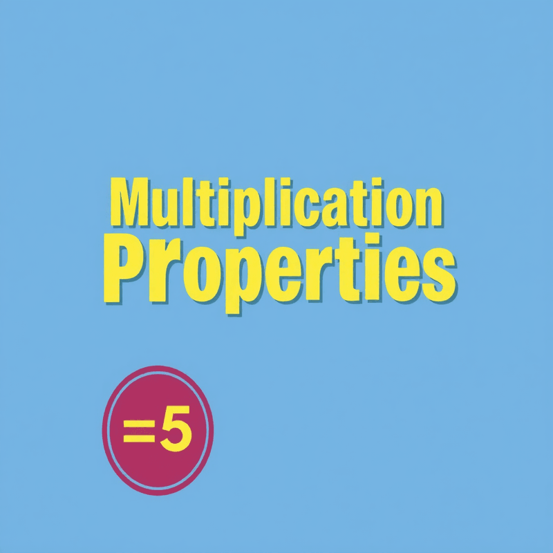 Illustration for the Multiplication properties lesson on Math Lessons