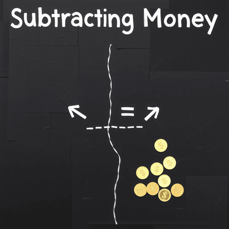 Illustration for the Subtracting Currency Math lesson on Math Lessons