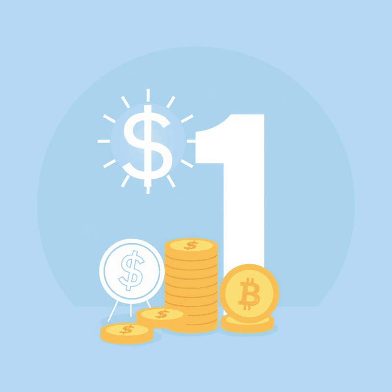 Illustration for the Making $1 Using Different Amounts lesson on Math Lessons
