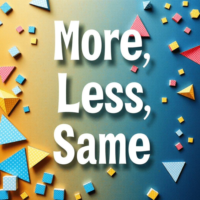 Illustration for the More, Less, Same lesson on Math Lessons